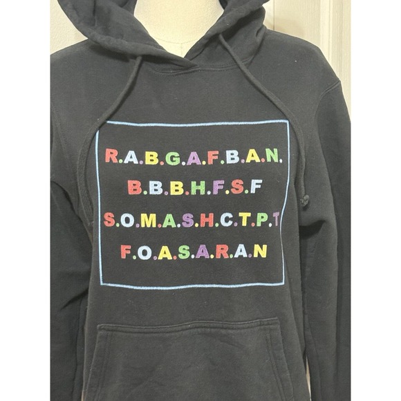 City GIrls Rabgafban Long Sleeve Pullover Unisex Hoodie Size Small Very Nice - Picture 2 of 3